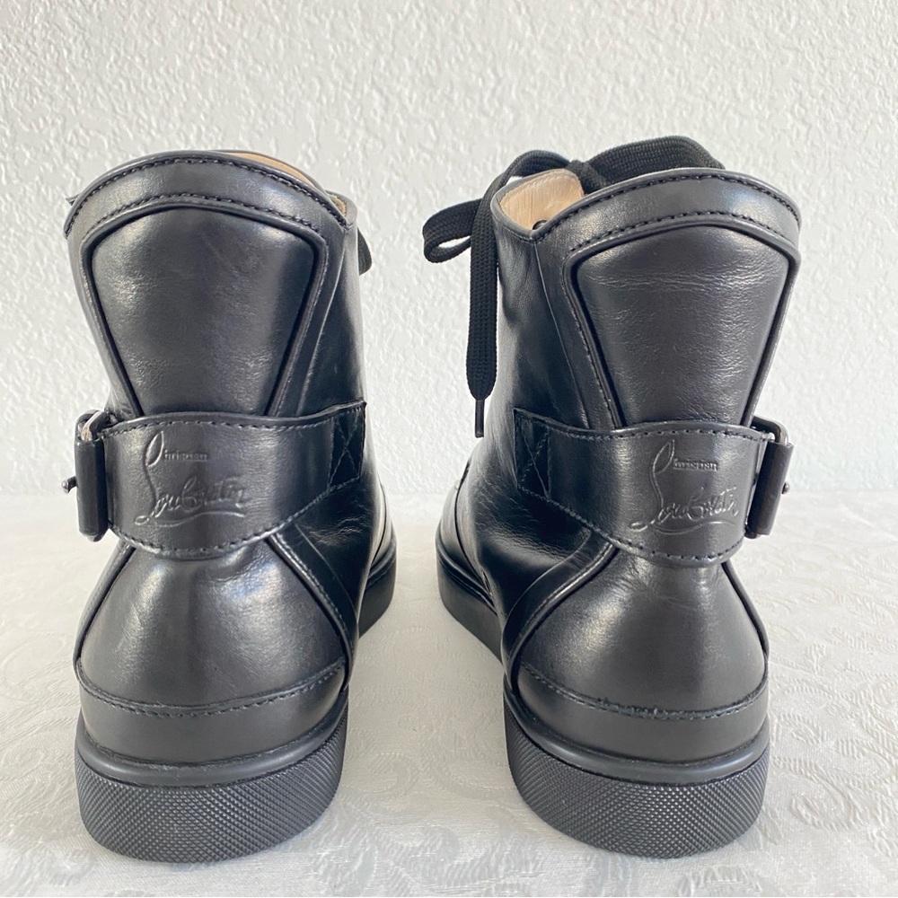Christian Louboutin black leather Alfie Sneakers - Picture 10 of 11